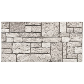 3D Wall Panels with Grey Brick Design 11 pcs EPS - Giant Lobelia