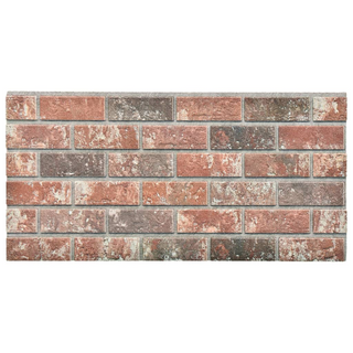 3D Wall Panels with Dark Brown & Grey Brick Design 11 pcs EPS - Giant Lobelia