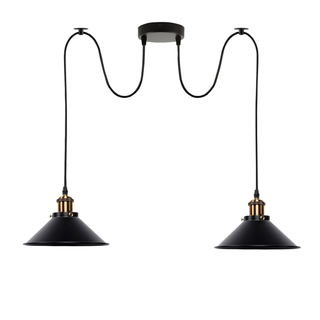 Industrial |Retro Ceiling 2 Light Pendant Light E27 ~5330 - Giant Lobelia