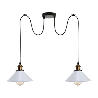 Industrial |Retro Ceiling 2 Light Pendant Light E27 ~5330 - Giant Lobelia