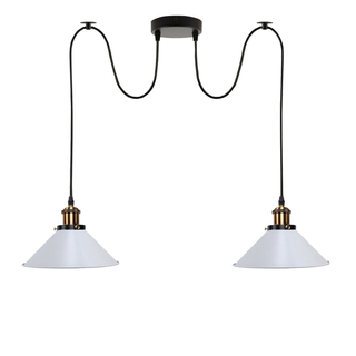 Industrial |Retro Ceiling 2 Light Pendant Light E27 ~5330 - Giant Lobelia