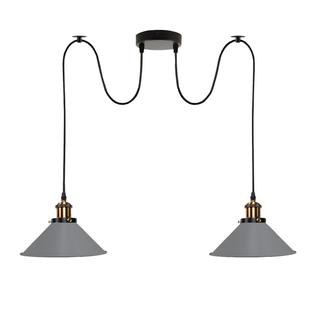 Industrial |Retro Ceiling 2 Light Pendant Light E27 ~5330 - Giant Lobelia