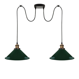 Industrial |Retro Ceiling 2 Light Pendant Light E27 ~5330 - Giant Lobelia