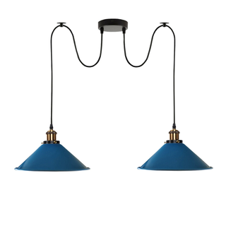 Industrial |Retro Ceiling 2 Light Pendant Light E27 ~5330 - Giant Lobelia