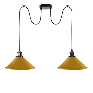 Industrial |Retro Ceiling 2 Light Pendant Light E27 ~5330 - Giant Lobelia