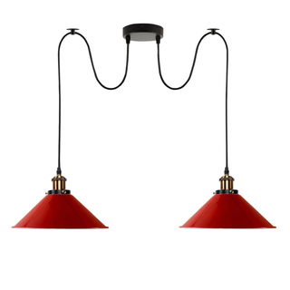 Industrial |Retro Ceiling 2 Light Pendant Light E27 ~5330 - Giant Lobelia