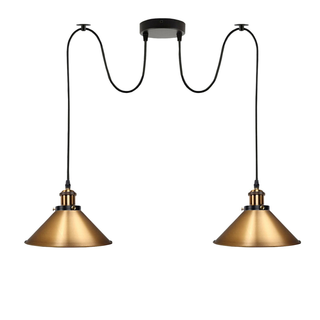 Industrial |Retro Ceiling 2 Light Pendant Light E27 ~5330 - Giant Lobelia