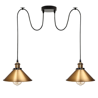 Industrial |Retro Ceiling 2 Light Pendant Light E27 ~5330 - Giant Lobelia