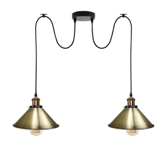 Industrial |Retro Ceiling 2 Light Pendant Light E27 ~5330 - Giant Lobelia