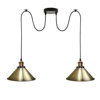 Industrial |Retro Ceiling 2 Light Pendant Light E27 ~5330 - Giant Lobelia