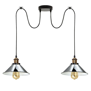 Industrial |Retro Ceiling 2 Light Pendant Light E27 ~5330 - Giant Lobelia