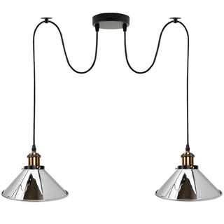 Industrial |Retro Ceiling 2 Light Pendant Light E27 ~5330 - Giant Lobelia