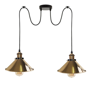 Industrial |Retro Ceiling 2 Light Pendant Light E27 ~5330 - Giant Lobelia