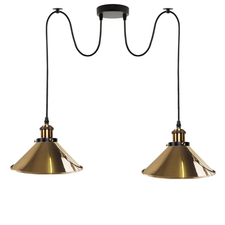 Industrial |Retro Ceiling 2 Light Pendant Light E27 ~5330 - Giant Lobelia