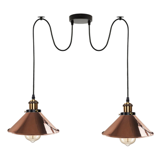 Industrial |Retro Ceiling 2 Light Pendant Light E27 ~5330 - Giant Lobelia