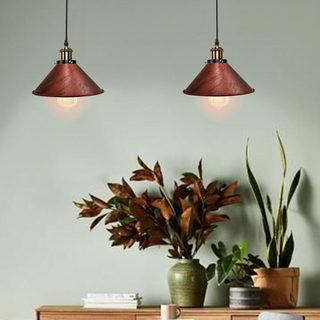 Industrial |Retro Ceiling 2 Light Pendant Light E27 ~5330 - Giant Lobelia