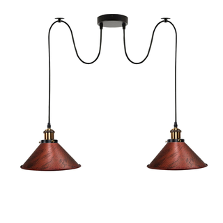 Industrial |Retro Ceiling 2 Light Pendant Light E27 ~5330