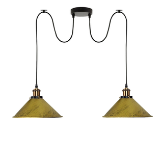 Industrial |Retro Ceiling 2 Light Pendant Light E27 ~5330