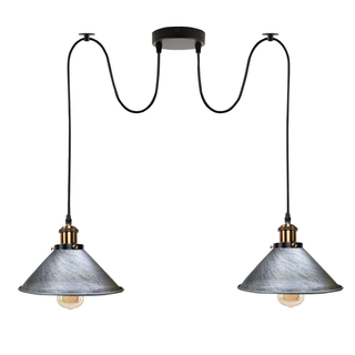 Industrial |Retro Ceiling 2 Light Pendant Light E27 ~5330