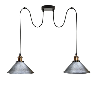 Industrial |Retro Ceiling 2 Light Pendant Light E27 ~5330