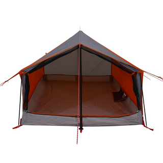 Camping Tent 2-Person Grey and Orange Waterproof - Giant Lobelia