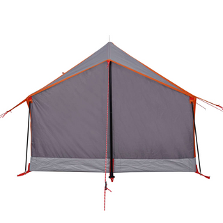 Camping Tent 2-Person Grey and Orange Waterproof - Giant Lobelia