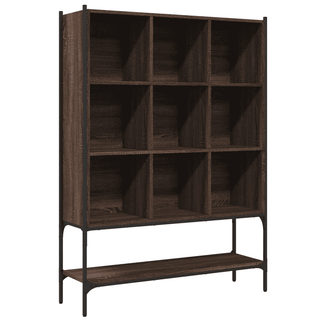 Bookcase Brown Oak 102x30x141.5 cm | Sturdy Construction, Space-Saving Design | Free Shipping - Giant Lobelia