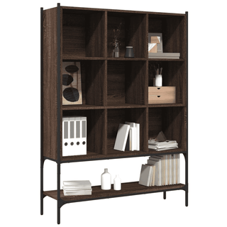 Bookcase Brown Oak 102x30x141.5 cm | Sturdy Construction, Space-Saving Design | Free Shipping - Giant Lobelia