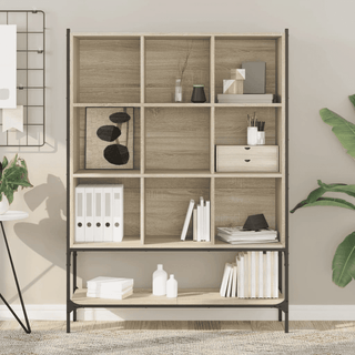 Bookcase Sonoma Oak - Stylish and Sturdy | Ample Storage Space - Giant Lobelia