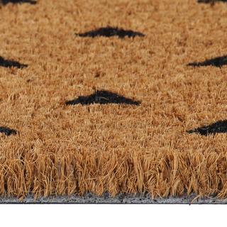 Door Mat Natural 45x75 cm Tufted Coir - Giant Lobelia