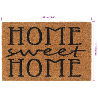 Door Mat Natural 40x60 cm Tufted Coir - Giant Lobelia