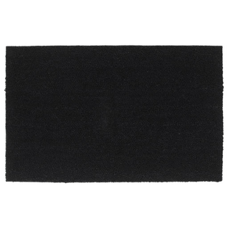 Door Mat Black 50x80 cm Tufted Coir - Giant Lobelia