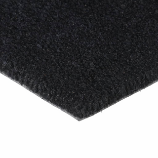 Door Mat Black 50x80 cm Tufted Coir - Giant Lobelia