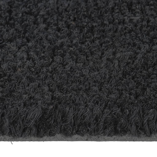 Door Mat Black 50x80 cm Tufted Coir - Giant Lobelia