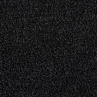 Door Mat Black 50x80 cm Tufted Coir - Giant Lobelia