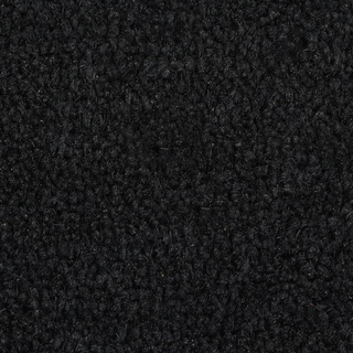 Door Mat Black Half Round 40x60 cm Tufted Coir - Giant Lobelia