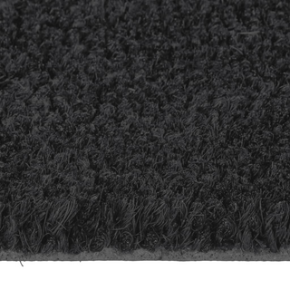 Door Mat Black 60x90 cm Tufted Coir - Giant Lobelia