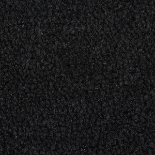 Door Mat Black Half Round 50x80 cm Tufted Coir - Giant Lobelia