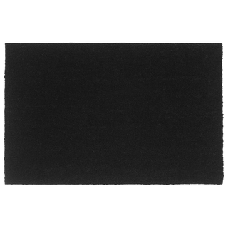 Door Mat Black 65x100 cm Tufted Coir - Giant Lobelia