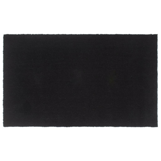 Door Mat Black 90x150 cm Tufted Coir - Giant Lobelia