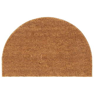 Door Mat Natural Half Round 40x60 cm Tufted Coir - Giant Lobelia