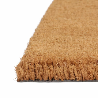 Door Mat Natural Half Round 40x60 cm Tufted Coir - Giant Lobelia