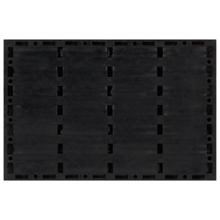 Door Mat Rectangular 40x60 cm Rubber and Coir - Giant Lobelia