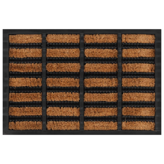 Door Mat Rectangular 40x60 cm Rubber and Coir - Giant Lobelia