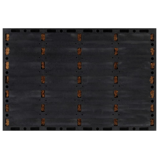 Door Mat Rectangular 40x60 cm Rubber and Coir - Giant Lobelia