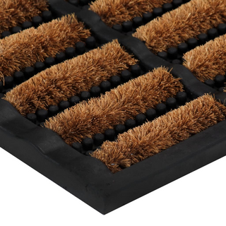 Door Mat Rectangular 40x60 cm Rubber and Coir - Giant Lobelia