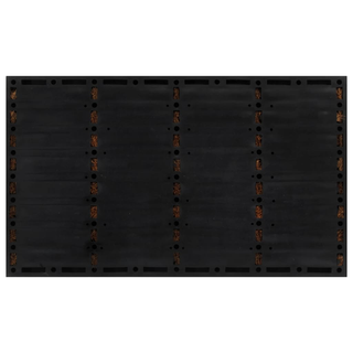 Door Mat Rectangular 45x75 cm Rubber and Coir - Giant Lobelia