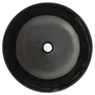 Basin Ceramic Round Black 41.5x13.5 cm - Giant Lobelia