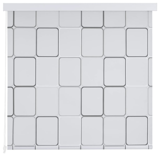 vidaXL Shower Roller Blind 160x240 cm Square - Giant Lobelia