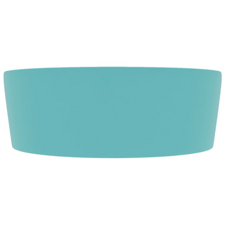 vidaXL Luxury Wash Basin with Overflow Matt Light Green 36x13 cm Ceramic - Giant Lobelia